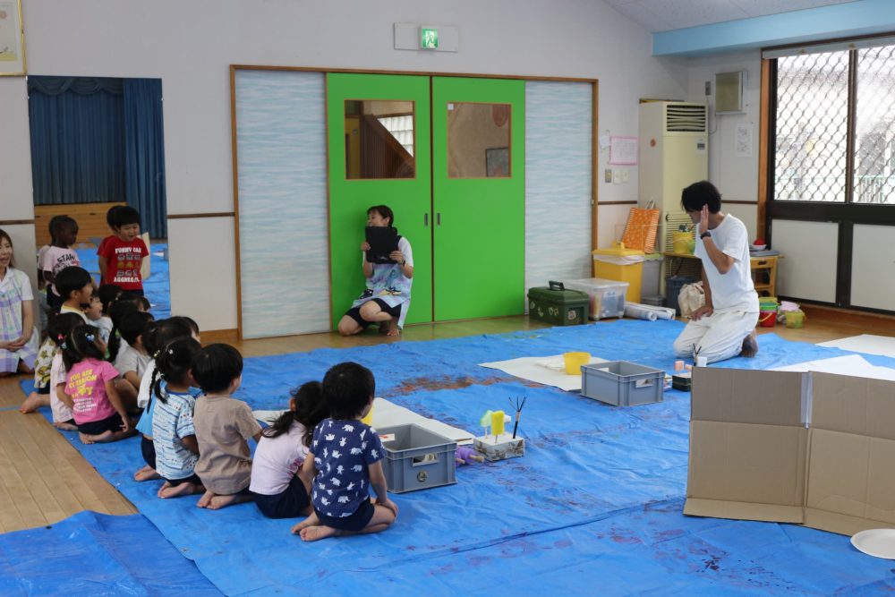 絵の具あそび！！